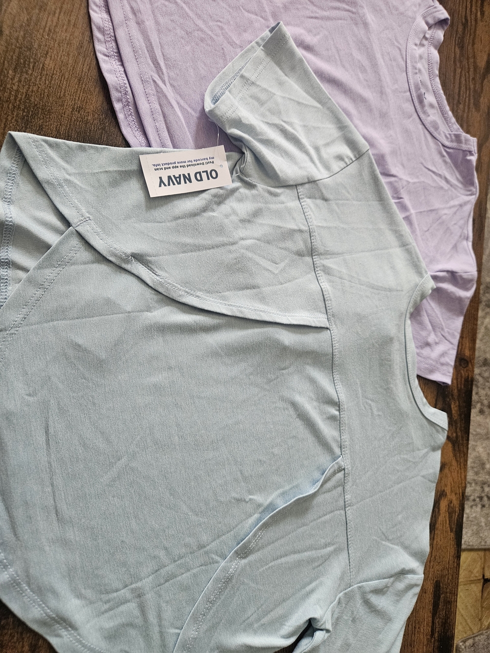 Old Navy Light Blue & Lavender Crewneck Tees Pack